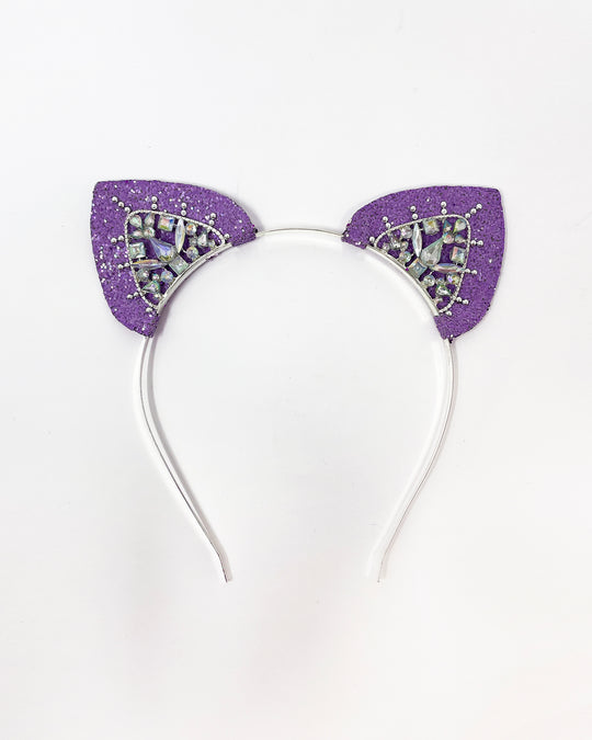 Purple Glitter Mysticat Cat Ears