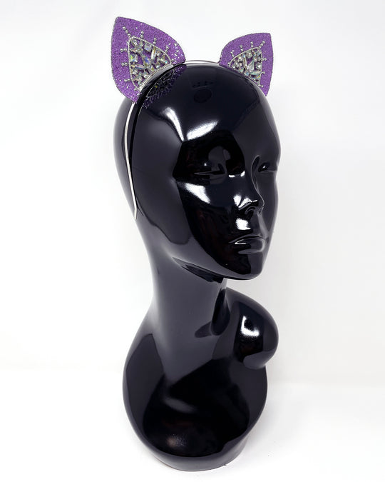 Purple Glitter Mysticat Cat Ears