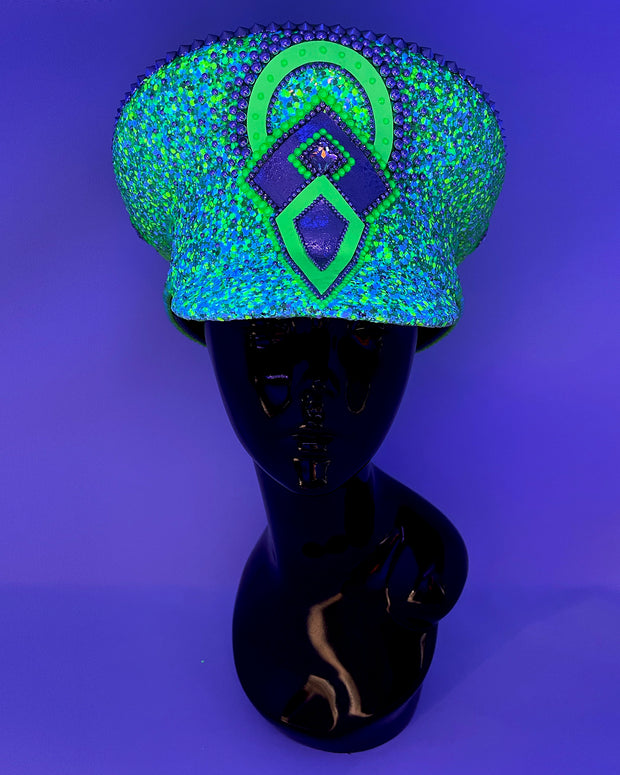 Neon Green Glow Signature 2.0 Captain Hat