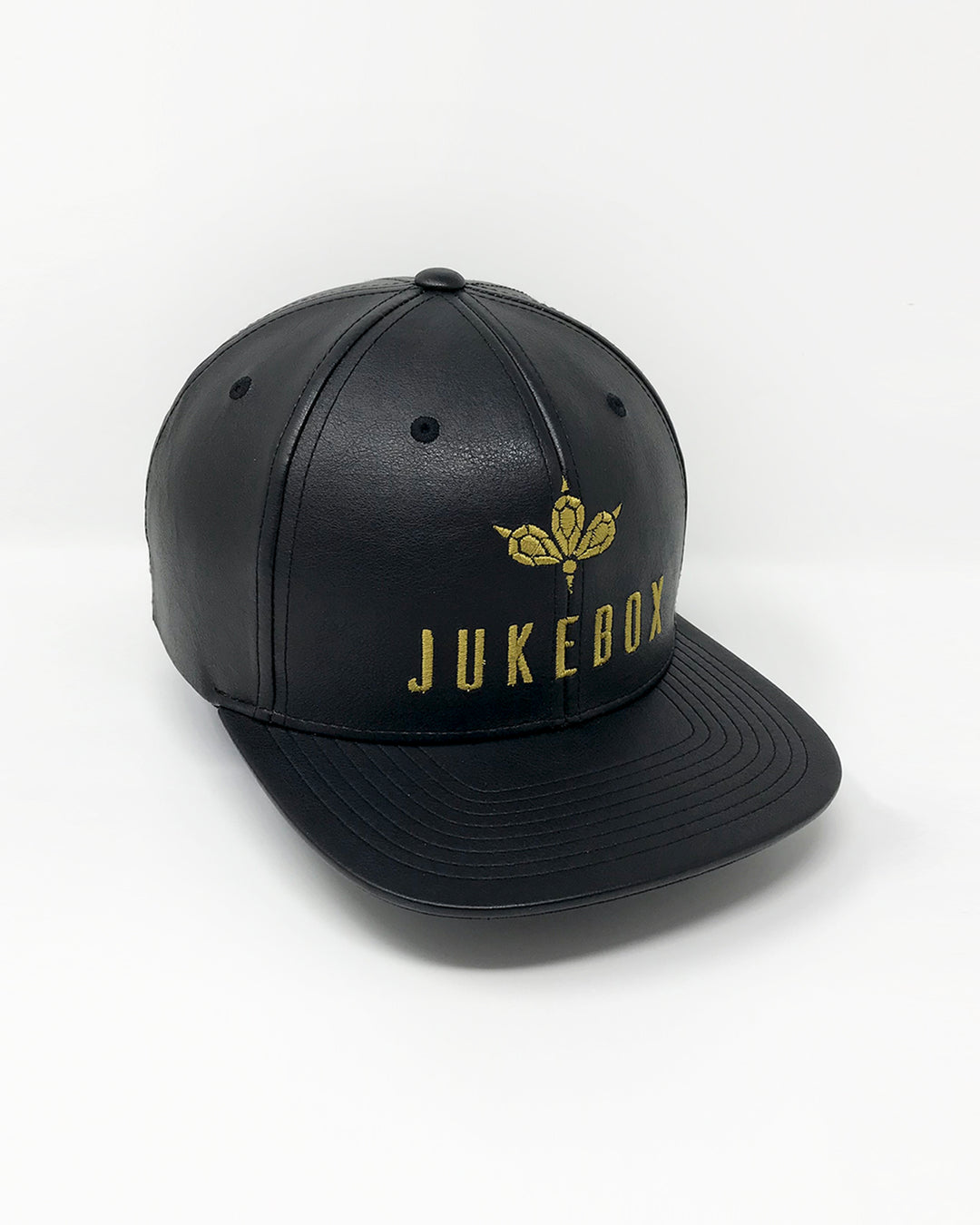 Jukebox Signature Black Leather Snapback