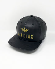 Jukebox Signature Black Leather Snapback