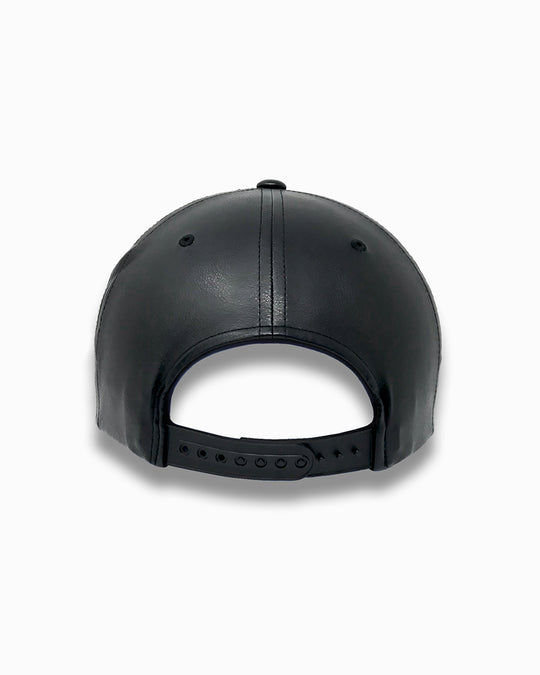 Jukebox Signature Black Leather Snapback