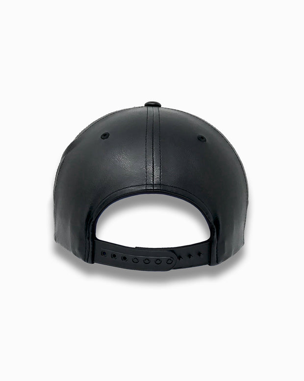 Jukebox Signature Black Leather Snapback