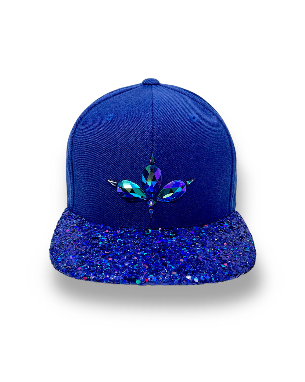 Royal Blue & Blue Glitter Snapback