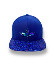 Royal Blue & Blue Glitter Snapback