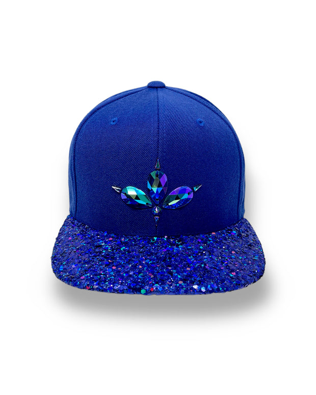 Royal Blue & Blue Glitter Snapback