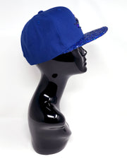 Royal Blue & Blue Glitter Snapback
