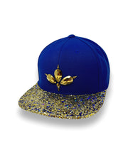 Royal Blue & Gold Glitter Snapback