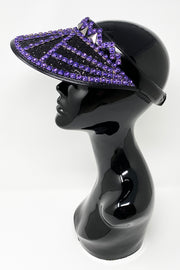 Black Purple Disco Visor