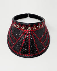 Black Red Disco Visor