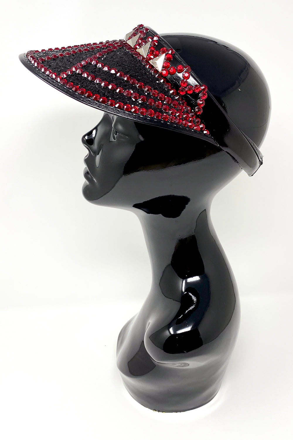 Black Red Disco Visor