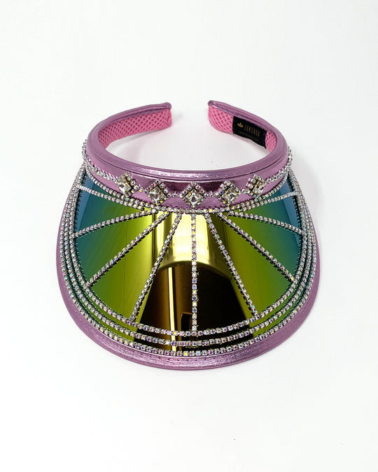 Soft Mauve City Lights Visor