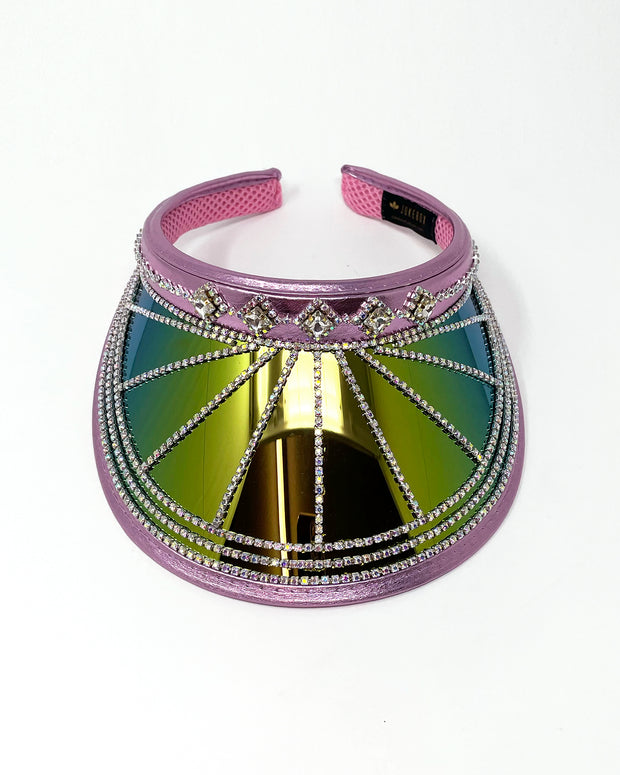 Soft Mauve City Lights Visor