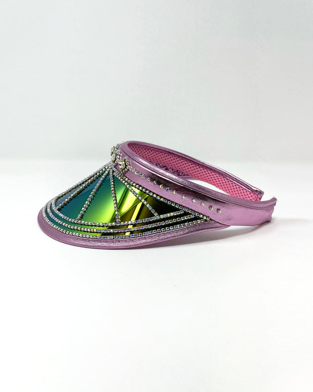 Soft Mauve City Lights Visor