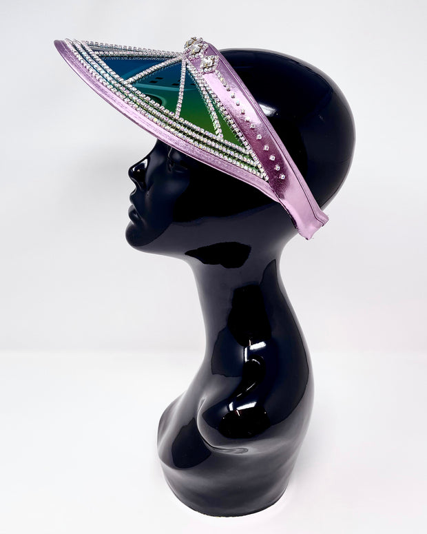 Soft Mauve City Lights Visor