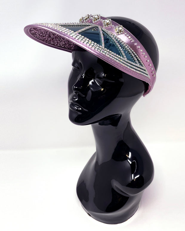Soft Mauve City Lights Visor