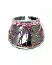 Silver Pink Disco Visor